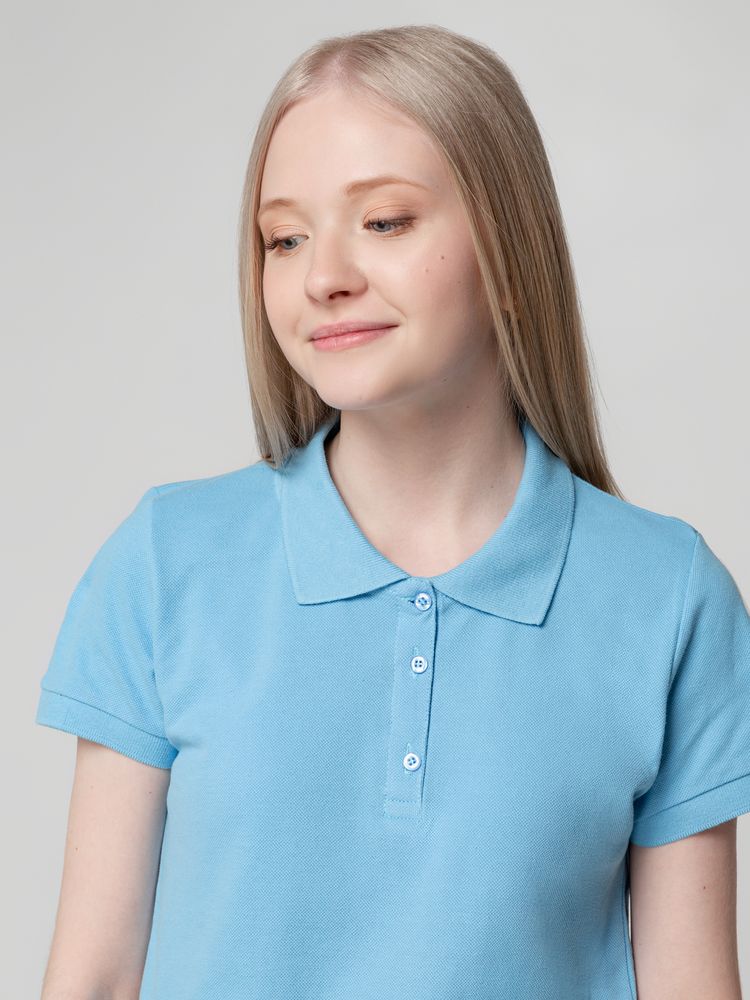 Рубашка поло женская Virma lady, голубая, размер XL