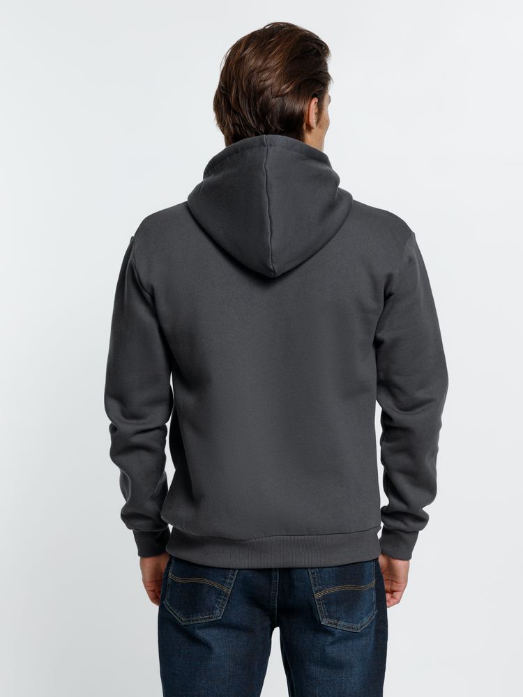 Толстовка на молнии с капюшоном Siverga Heavy 2.0, темно-серая (графит), размер 3XL