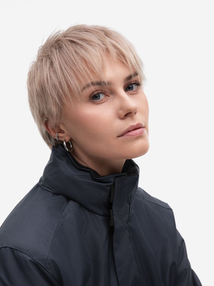 Куртка на стеганой подкладке Robyn темно-синяя, размер S