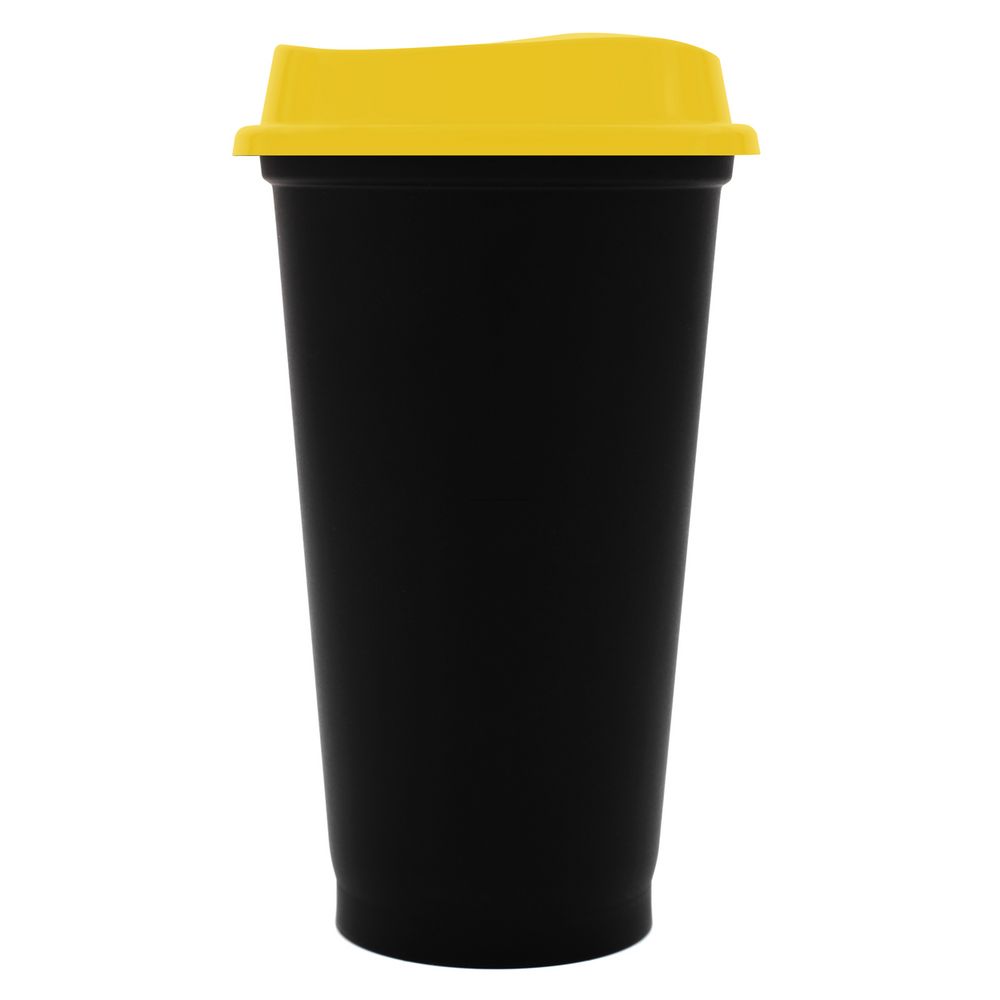 Печать на Стакан с крышкой Color Cap Black в Москве | К7
