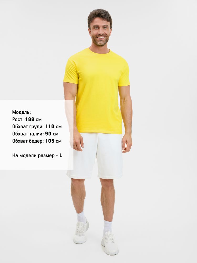 Футболка Regent 150 желтая (лимонная), размер XXL