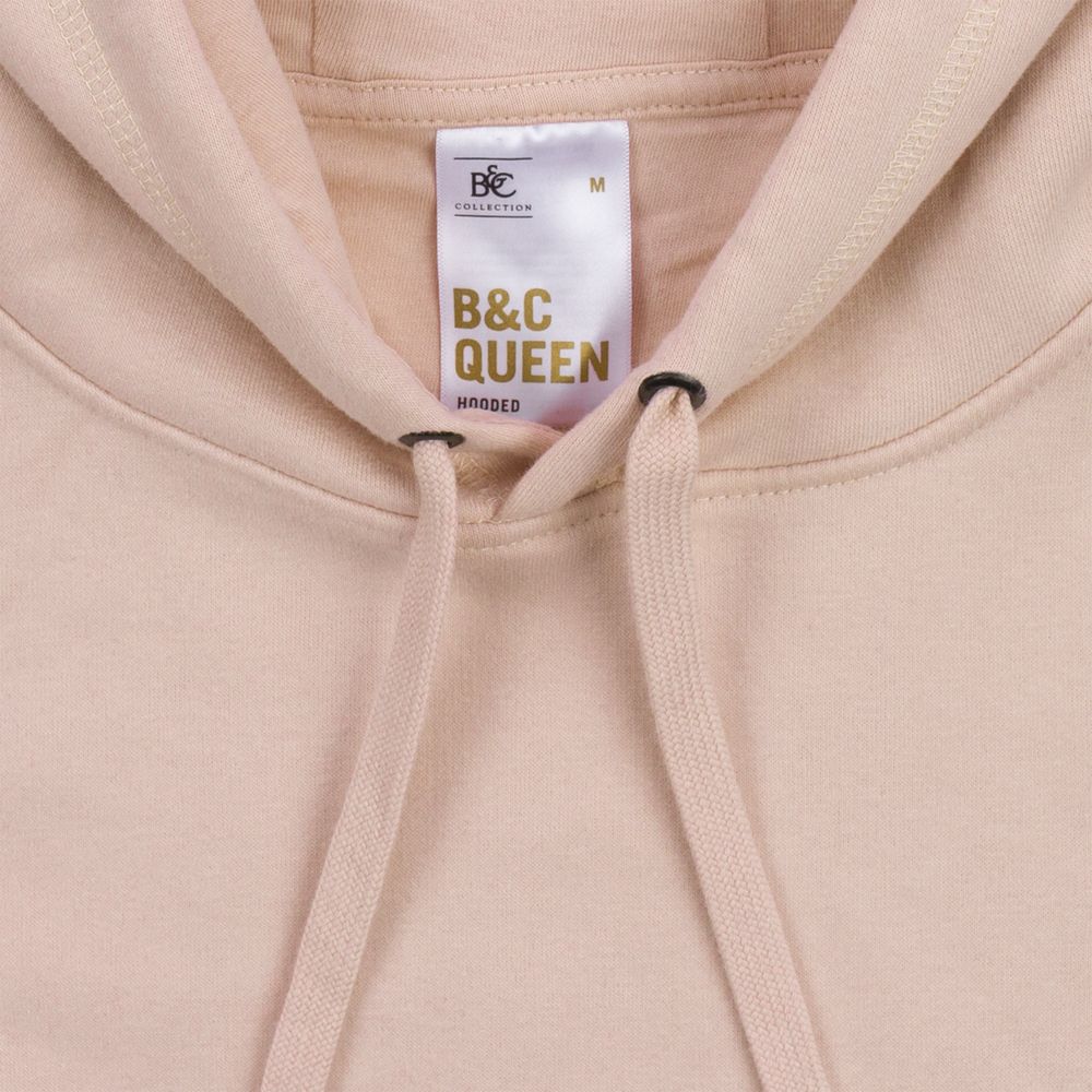 Толстовка с капюшоном женская Queen, белая, размер L