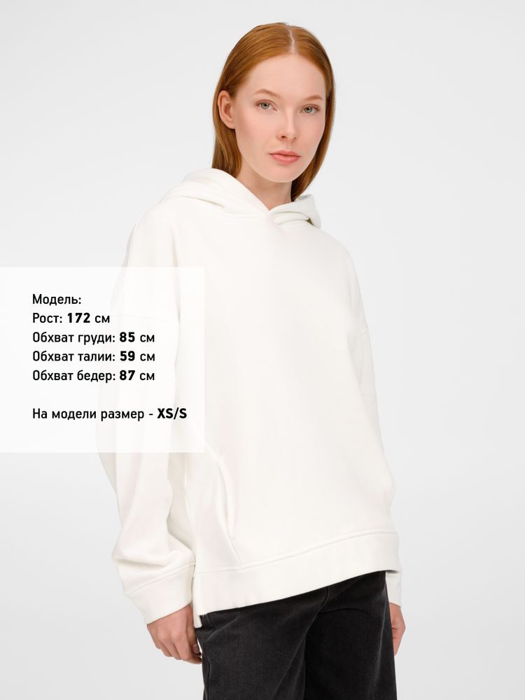 Худи оверсайз унисекс Tolla, молочное, размер XL/2XL