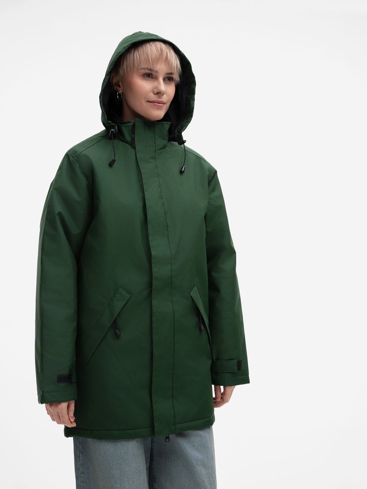 Куртка на стеганой подкладке Robyn, темно-зеленая, размер L